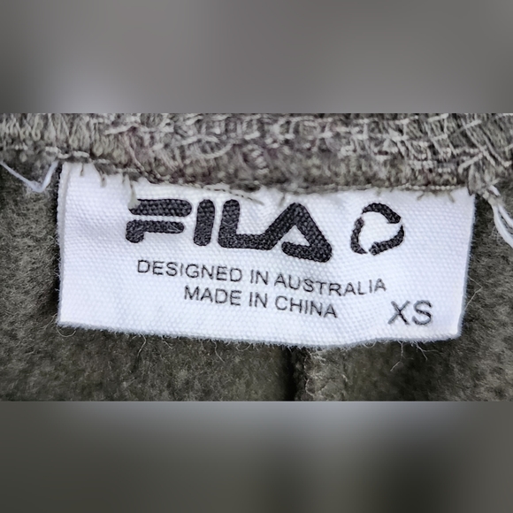 FILA Men Jogger Size XS Green Elastic Waist Pockets Cotton Lightweight - Picture 9 of 9